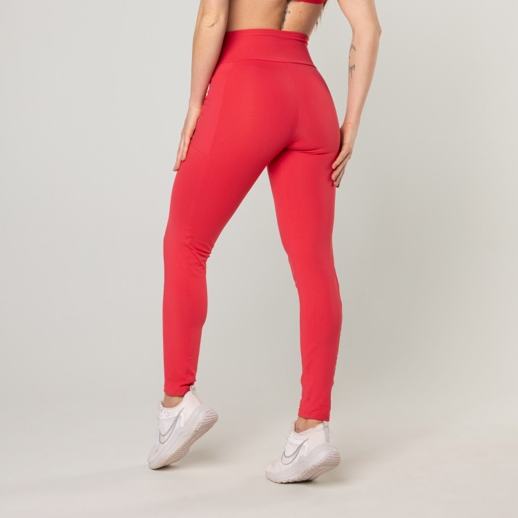 LEGGING BASIC POCKET VERMELHO
