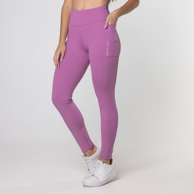 LEGGING BASIC POCKET MAUVE