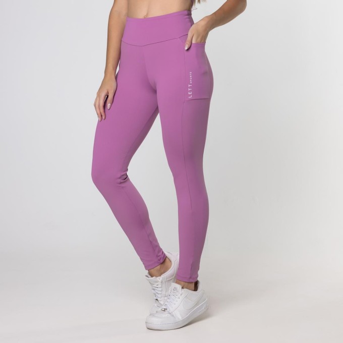 LEGGING BASIC POCKET MAUVE