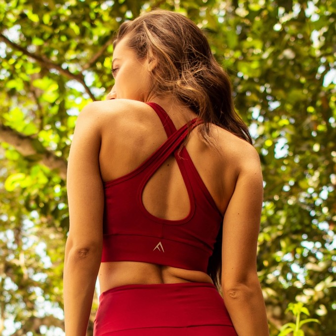 Top vermelho divino running