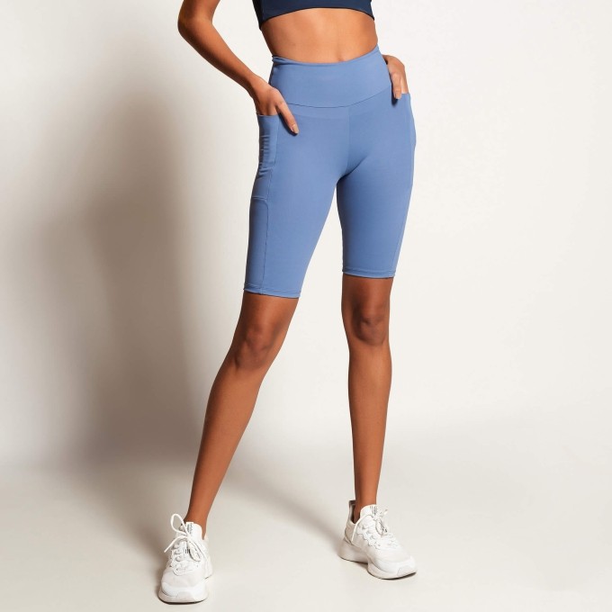 Bermuda azul bike pocket