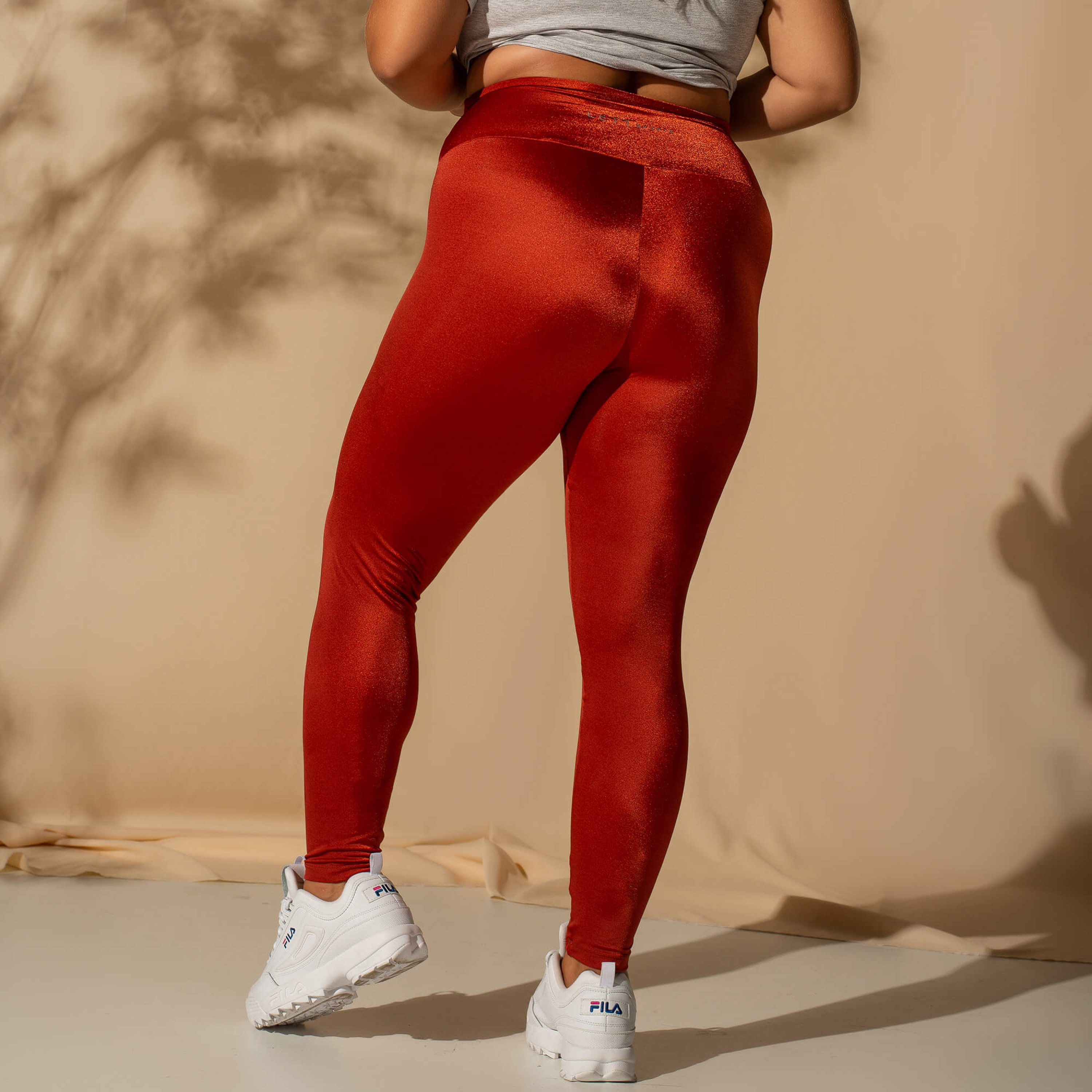 Calça leg hot sale vermelha