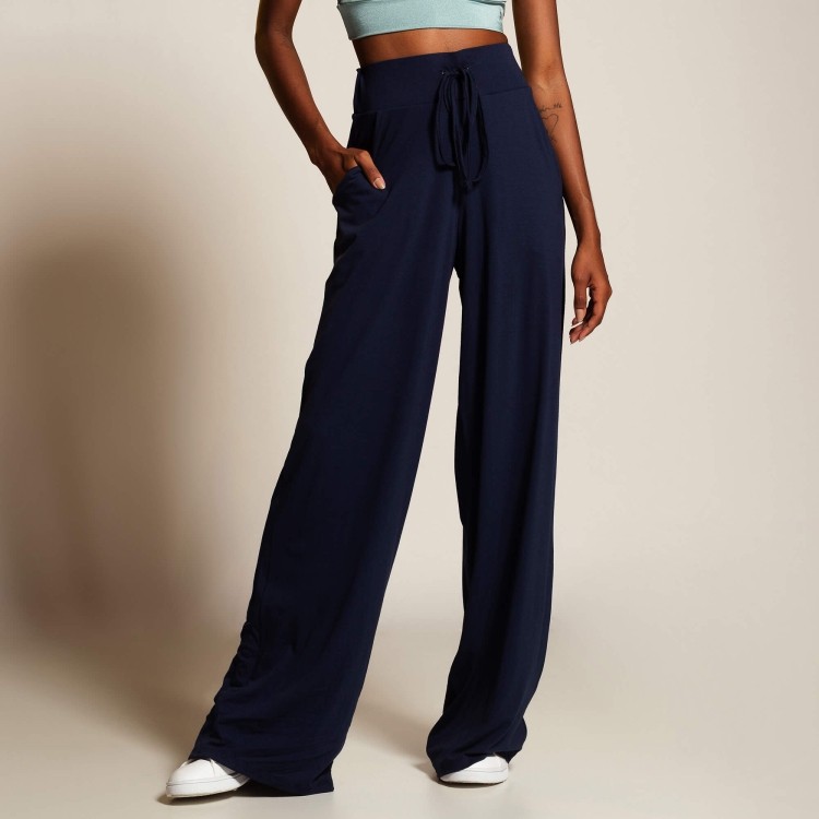 Calça pantalona marinho comfy