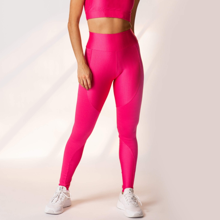 calça legging rosa push