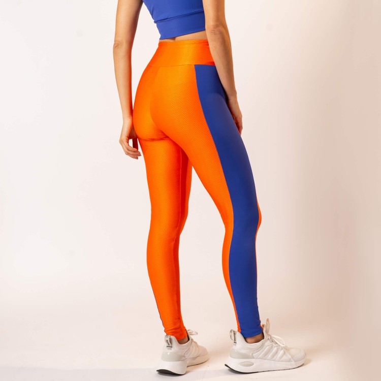 calça legging laranja ziggy trend