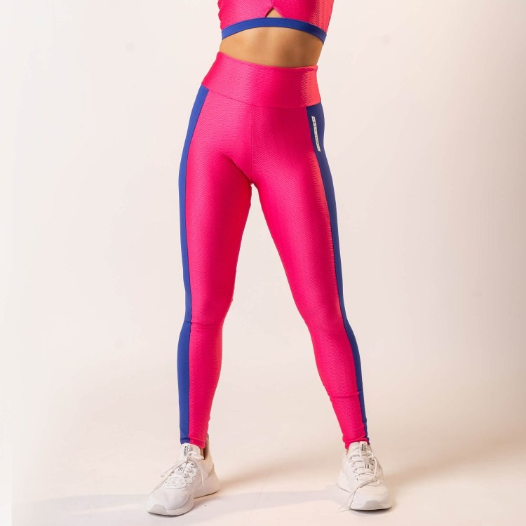 calça legging rosa ziggy trend