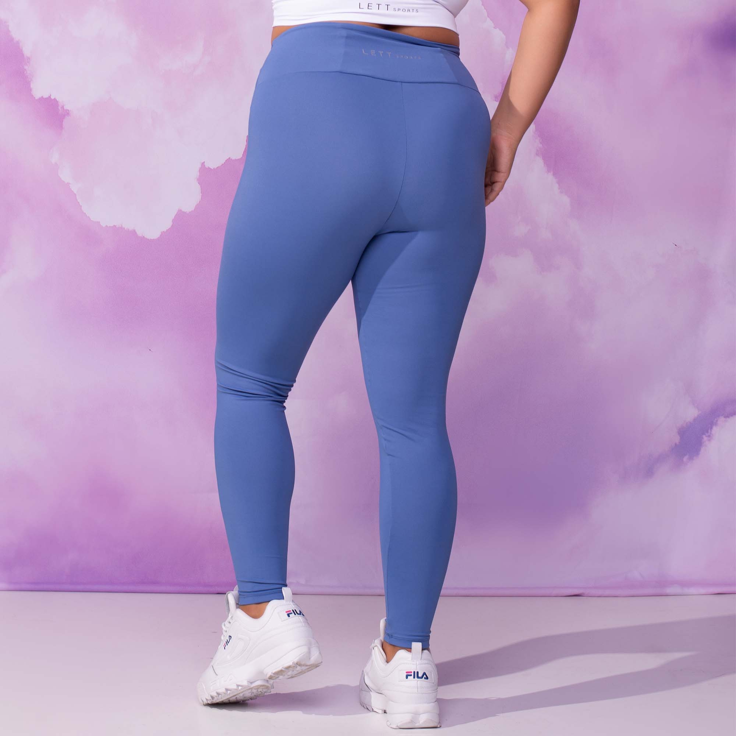 Calça legging azul claro classic - Lett Sports