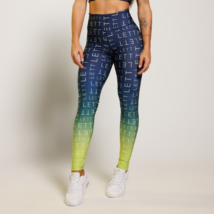 LEGGING LETS GO PRINT MARINHO