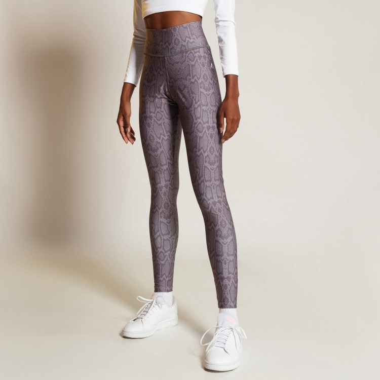 calça legging estampa piton grafite